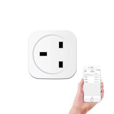 China Blue Wifi Control Tooya UK Smart Tooth Socket Smart Switch Socket For Alexa Control 16A Socket Outlet Wireless Smart Socket for sale