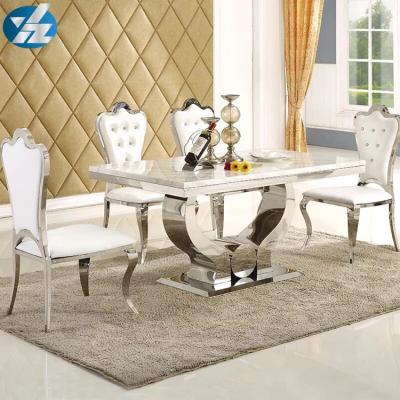 China GLASS/MARBLE Table Top Dining Table for Contemporary Dining Room Furniture for sale