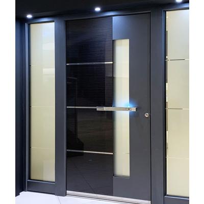 China American Modern Security Armored Door Stainless Steel Front Door Fire Protection Home Glass Front Entry for sale