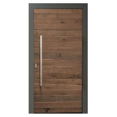 China Modern Yohome Customized Unfinished Wooden Door Frames External Entry Pivot Door Pivot Doors Main Entrances for sale