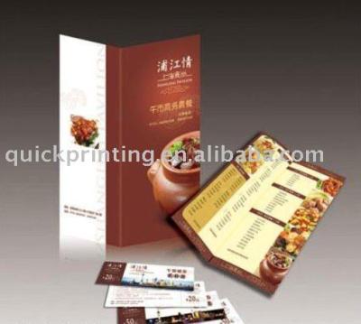 China paper & Cardboard 2011 Newly High Quality Restaurant Menu Covers for sale