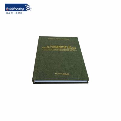 China paper & High Quality Cardboard Cloth Hardcover Book Printing Services With Gold Foil for sale