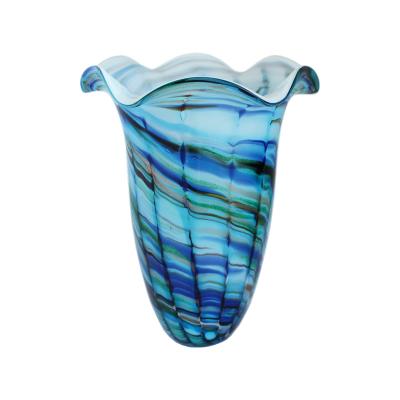 China Cheap decoration of full of handmade blown glass vase at dining table for sale