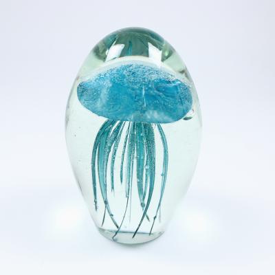 China Handmade China Book Jellyfish Crystal Paperweight for sale