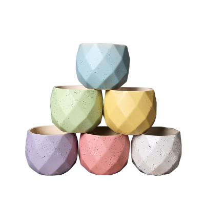 China Europe Beautiful Small Succulent Planter Pot Ceramic Succulent Pot For Indoor Decor for sale