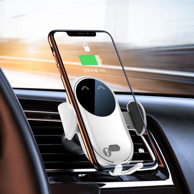 China Mount 15w Smart Wireless Car Charger Stand Fast Car Charger Qi Cell Phone Sensor Wireless Charger For iPhone For Samsung for sale