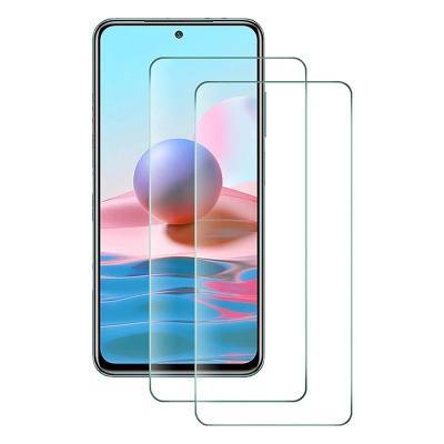 China High Definition No Bubble White Line Anti Fingerprint 9H High Definition Tempered Glass Screen Protector For Redmi Note 9S 9T 10Pro for sale