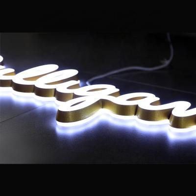 China Modern Customized Acrylic 3D Light Logo Sign Acrylic Backlit Letters Frontlit Channel Letters For Store Logo Signs for sale