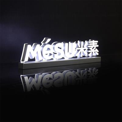 China Customs Lead Acrylic Sign Modern 3D Logo Store Signboard Lighted Advertisement Sign and Letter Backlit Frontlit for sale