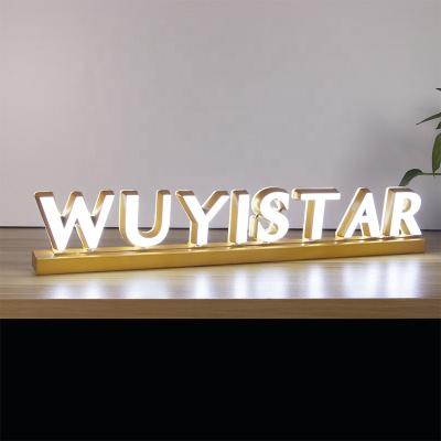 China Modern Custom Logo Signboard 3d Frontlit Acrylic Mini Bright Backlit Light Up Letters Signage for sale