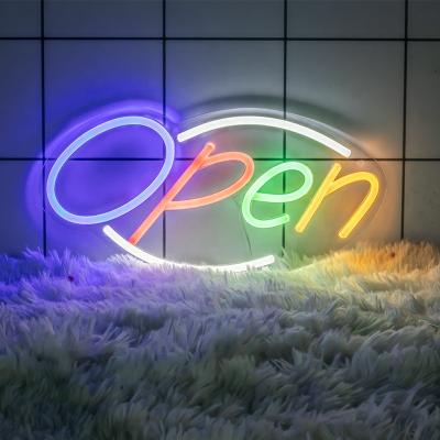 China Open Neon Lights Buildings Factory Low MOQ Neon Sign Custom Signage Signs For Club Shop Shop Cafe Open Sign Decor for sale