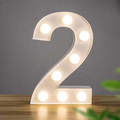 China Modern Custom 4ft Frontlit Stainless Steel Letters Light Bulb Lighting Marquee Luminous Numbers For Wedding Party Decoration for sale