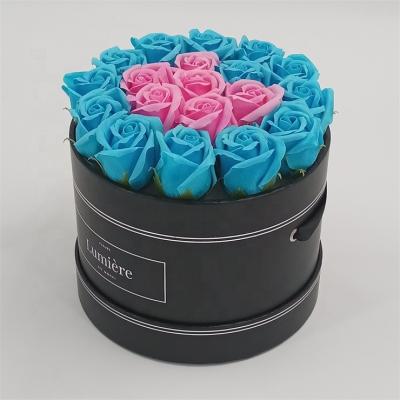 China Handmade Custom Printed Flower Hat Box Cylinder Shaped Round Paper Box For Flowers for sale