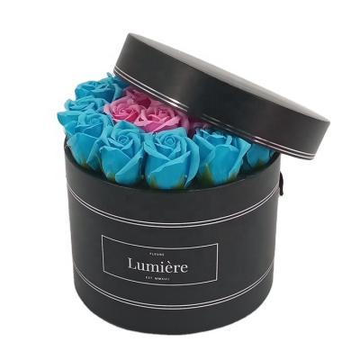 China Factory Direct Sale Handmade Paper Flower Box High Quality Round Mounted Packaging Box for sale