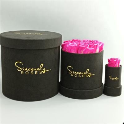 China Handmade custom high quality round box for flower packaging, gift box for sale