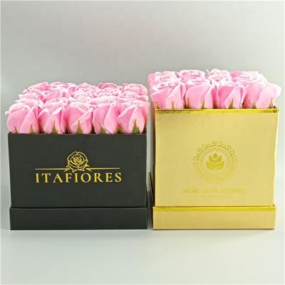 China Custom Handmade Square Flower Packaging Box for sale