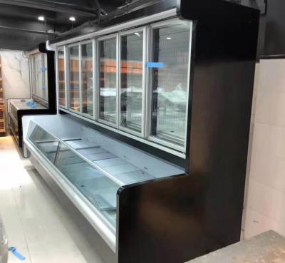 China Single-temperature luxury commercial use air cooled display refrigeration equipment duplex structure large capacity refrigerator for sale