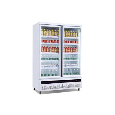 China Single-Temperature Commercial Glass Door Refrigerator Bottom Freezer Refrigerator for Store/Supermarket/Store for sale