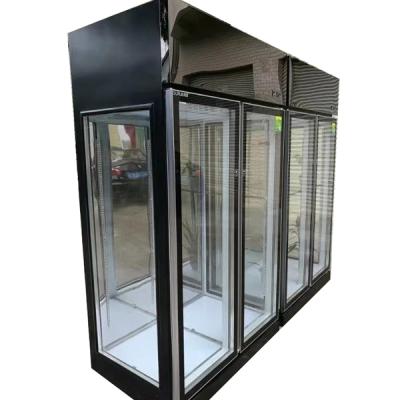 China Single-temperature Commercial Upright Glass Door Flower Display Fridge Refrigerator With Brand Compressor for sale