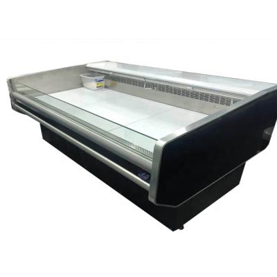 China Single-temperature Meat Counter Display Fridge Butcher Refrigerator Fish Freezer for sale