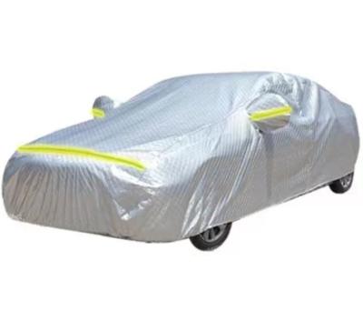 China Customized Silver Size PEVA Car Cover Sales Water Proof Car Cover All Weather Protection Warm Waterproof Snowproof Windproof for sale