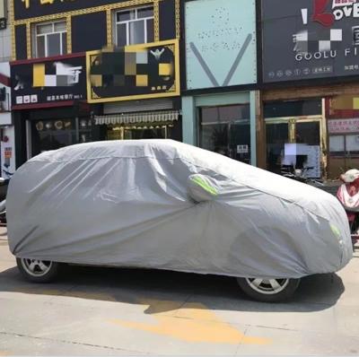 China Customized Silver Size PEVA Car Cover Sales Water Proof Car Cover All Weather Protection Warm Waterproof Snowproof Windproof for sale