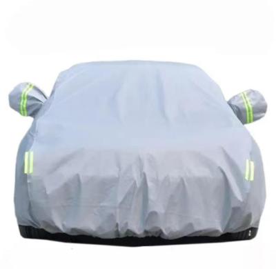 China Customized Silver Size PEVA Car Cover Sales Water Proof Car Cover All Weather Protection Warm Waterproof Snowproof Windproof for sale