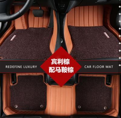 China Drawer Mat High Quality Waterproof Decorative Double Layer 6D Anti-Slip Car Floor Mat For Fortuner Tundra Land Cruiser Car Mats for sale