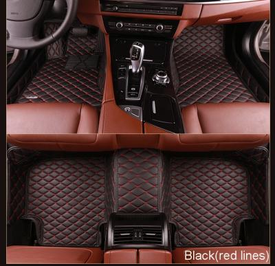 China Waterproof high quality leather car foot mats for specific car for sale