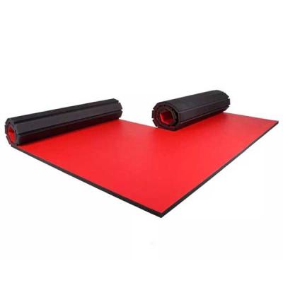 China XPE foam roll-out vinyl aikido bjj tatami judo Taekwondo mixed martial arts tatami roll wrestling mats home for sale