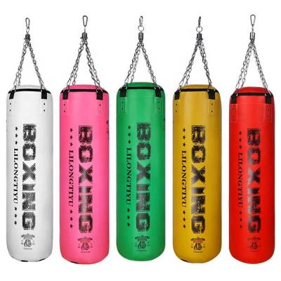 China Pending wholesale punching punching bag filling full cheap leather pink sandbag filled with sandbag 100lb boxing pu sandbag for sale