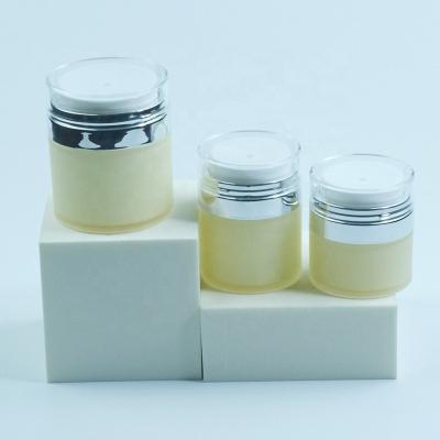 China Wholesale Cosmetic Acrylic Airless Pump Cream Cosmetic Packaging Jar for sale