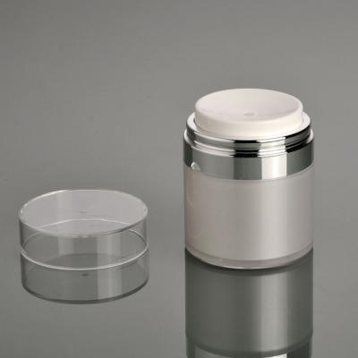 China 15g 30g 50g Luxury Cosmetic Skin Care Jars Squeeze Pump Airless Acrylic Cream Jar for sale