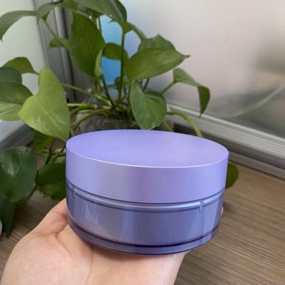 China Hot Sale Cosmetic Paint Inside Double Wall Acrylic Jar Use In Cosmetic Packaging for sale