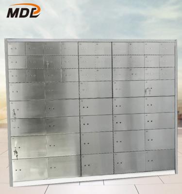 China High Quality 304 Stainless Steel Combination Safe Boxes Double Check Lock Hotel Box Safe Deposit Locker for sale