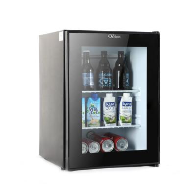 China Promotional Glass Absorption Minibar Refrigerator 40L Door Absorption Minibar Hotel Drinks Minibar for sale