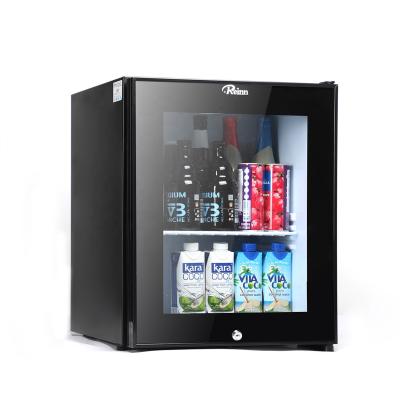 China Hinged Mini Fridge Hotel Single Door Adjustable Mini Bar Fridge Home Office Absorption Mini Bar for sale