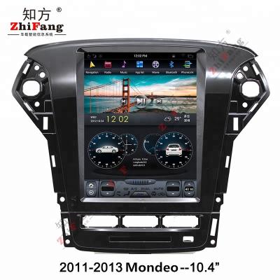 China OEM Tesla Factory Vertical Screen Automotive Style ZhiFang DVD Player Gps Android Navigation For Car / Vehicle Ford Mondeo 2011-2013 10.4