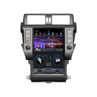 China OEM Tesla Style Automotive Vertical Large Screen Vertical Screen ZhiFang DVD Player Gps Android Navigation For Car Toyota Prado 2014-2017 Plus 13.6