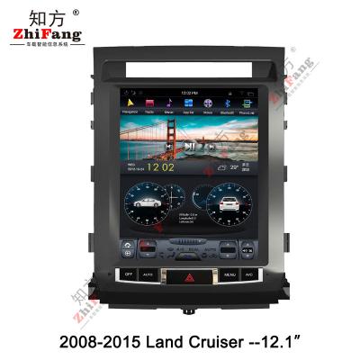 China ZhiFangTesla Automotive Vertical Screen Android DVD Player Gps Navigation For Car Toyota Land Cruiser 2008-2015 Low End 12.1