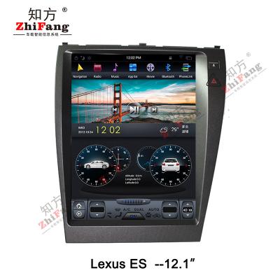 China ZhiFang Tesla Style Automotive Touch Screen Android Gps Vertical Navigation DVD Player For Car LEXUS ES 12.1