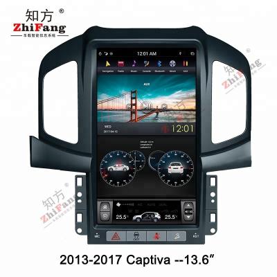 China 13.6” ZhiFang Tesla Style Vertical Touch Screen Android Gps Navigation Automotive DVD Players For Car Chevrolet Captiva Plus 2013-2017 for sale