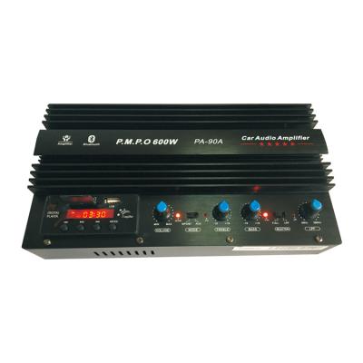 China PA-90 SD/BT/FM 26*15.5*6.5cm Premium Automobile Dual Function Power Amplifier for sale