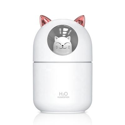 China Fashionable LOL Cat USB Car Mini 300ML Aroma Diffuser Ultrasonic Vapor Humidifier For Home Car Mist Maker Air Humidifier for sale