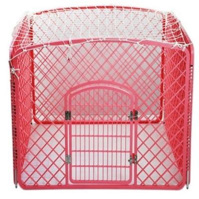 China Breathable Zisa Dog Pen Kennel 4 Plastic Panels 6 Panels 8 Panels for sale