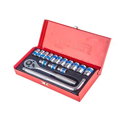 China Auto Repair Tools 16 Pcs Socket Wrench Set Socket Set For Car Repair Tool Kit for sale