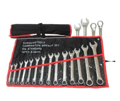 China Other New 2020 Combo Wrench Set CRV 14 Pcs 8-24mm for sale