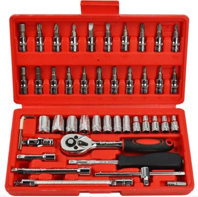 China Tool Kit 46 Pcs Portable Tool Kit Box For Household Repair for sale