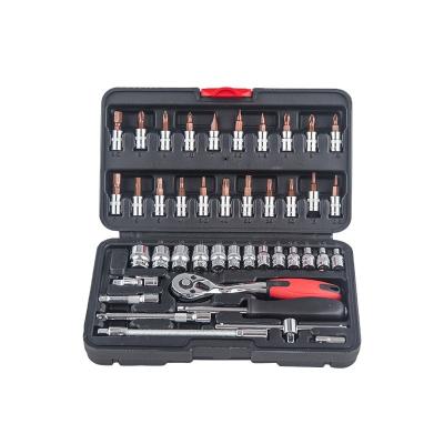 China Auto Repair Tools 46 Pcs Box Tool Kit Household Tool Kit for sale