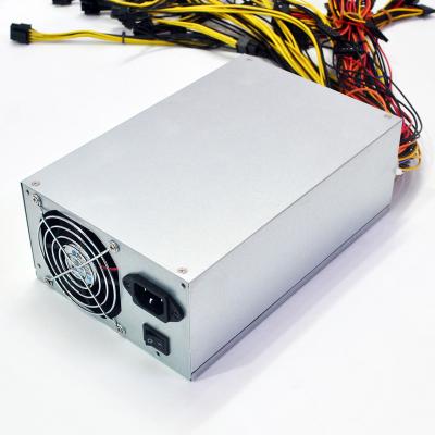 China 2400W Desktop Server Power Supply for 8 GPU Servers with Active PFC, 20+4p, 3IDE, 12SATA, 16*6+2p JLNE-2400G for sale